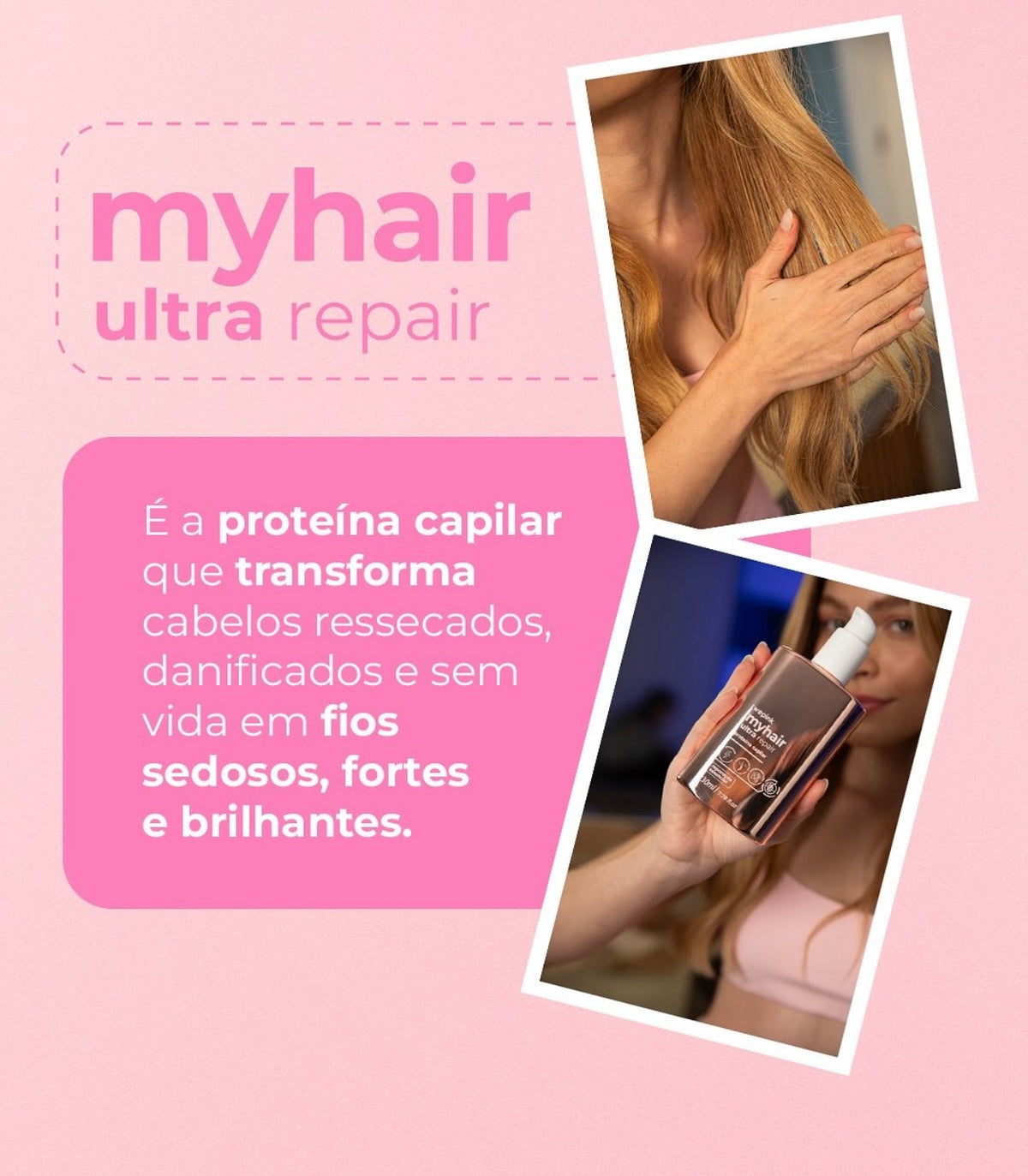WePink My Hair Ultra Repair – Proteína Capilar 230 ml 💗✨
