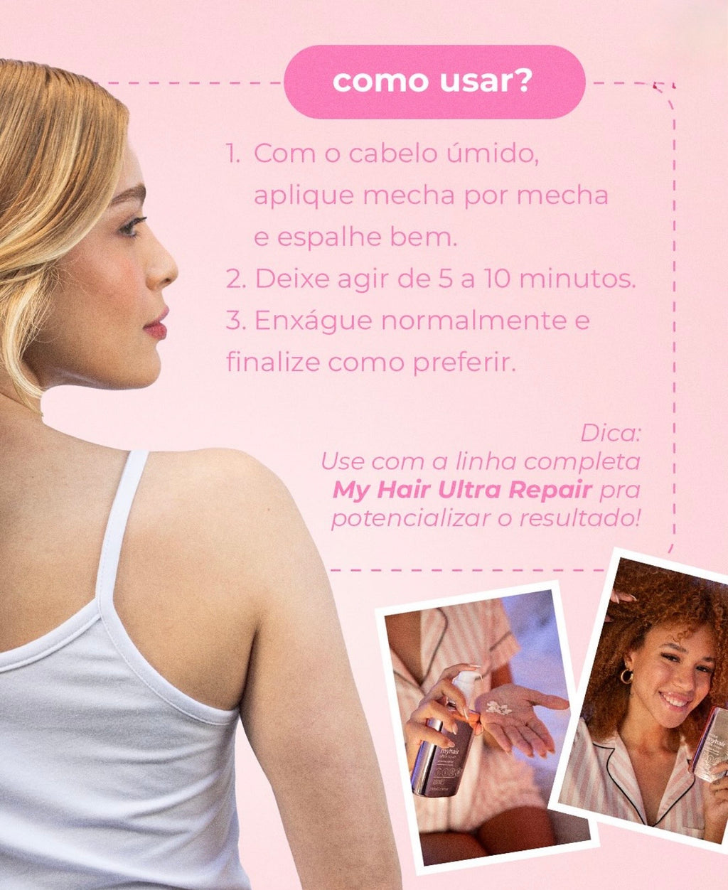 WePink My Hair Ultra Repair – Proteína Capilar 230 ml 💗✨