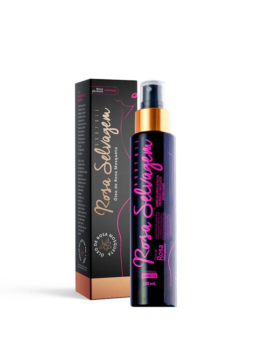 Óleo Corporal Rosa Selvagem com Rosa Mosqueta – 100 ml 🌹