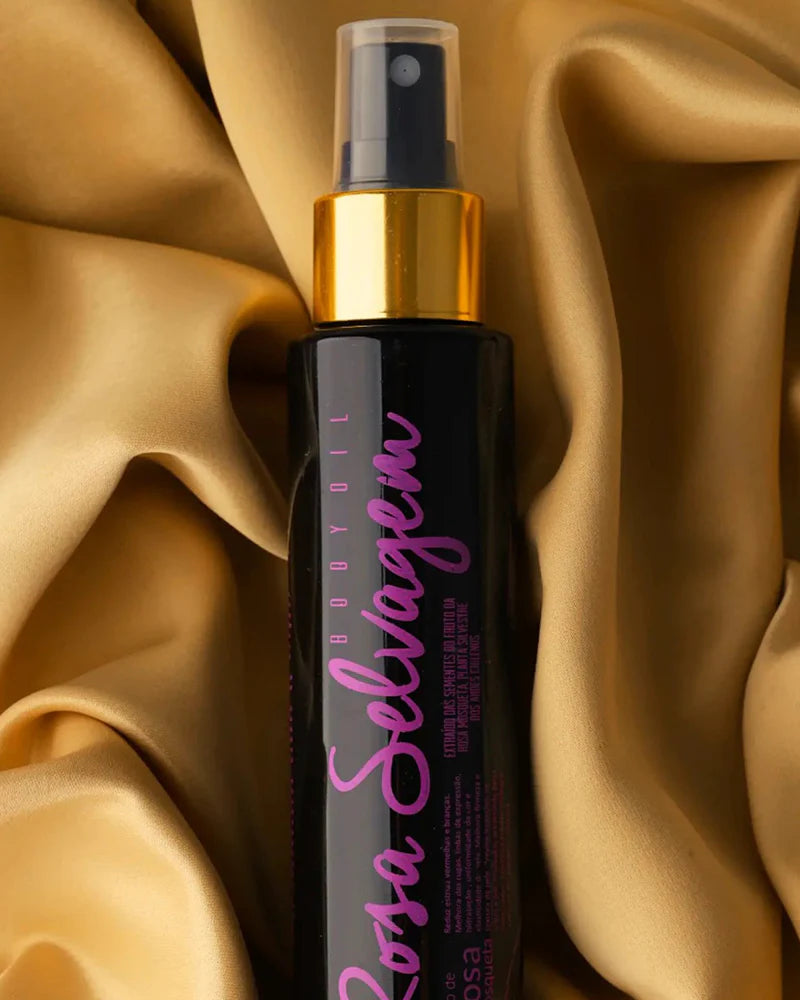 Óleo Corporal Rosa Selvagem com Rosa Mosqueta – 100 ml 🌹