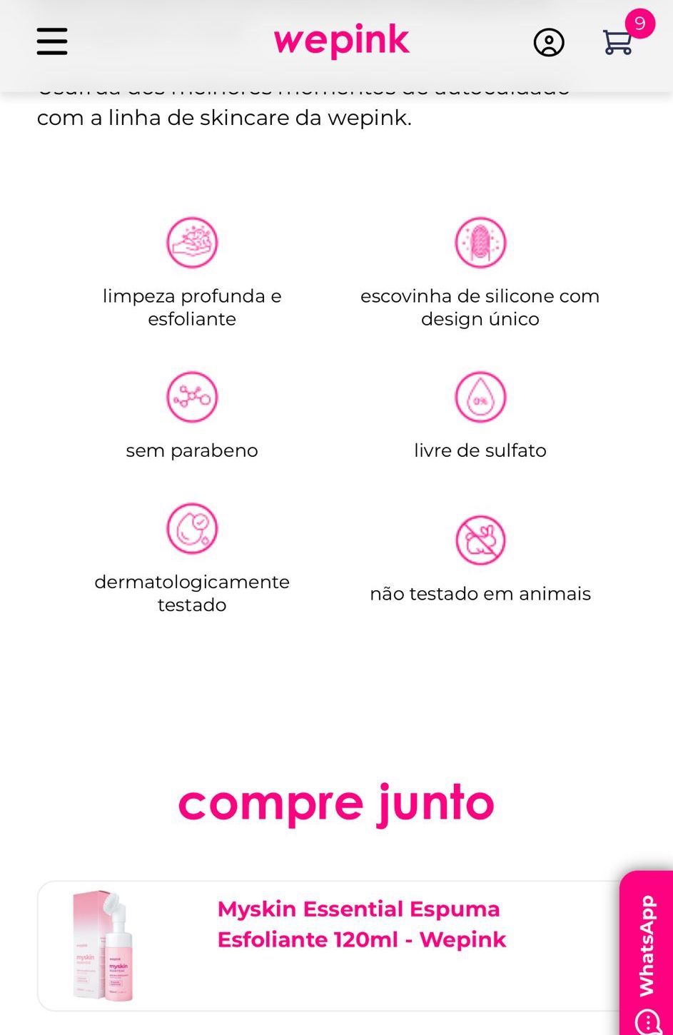 Myskin Essential Espuma Esfoliante 120ml - Wepink