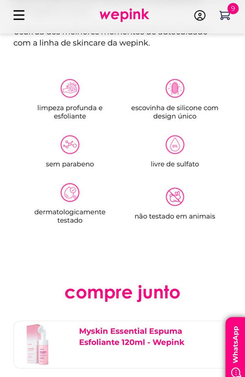 Myskin Essential Espuma Esfoliante 120ml - Wepink